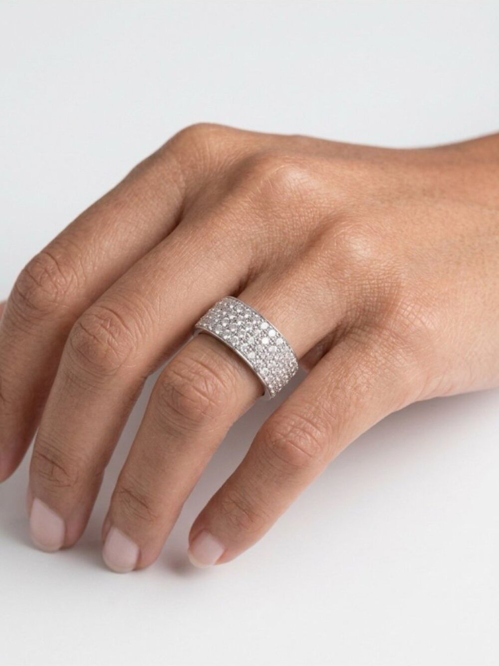Brighton Meridian Ring Silver Crystal Size 6 Silver.